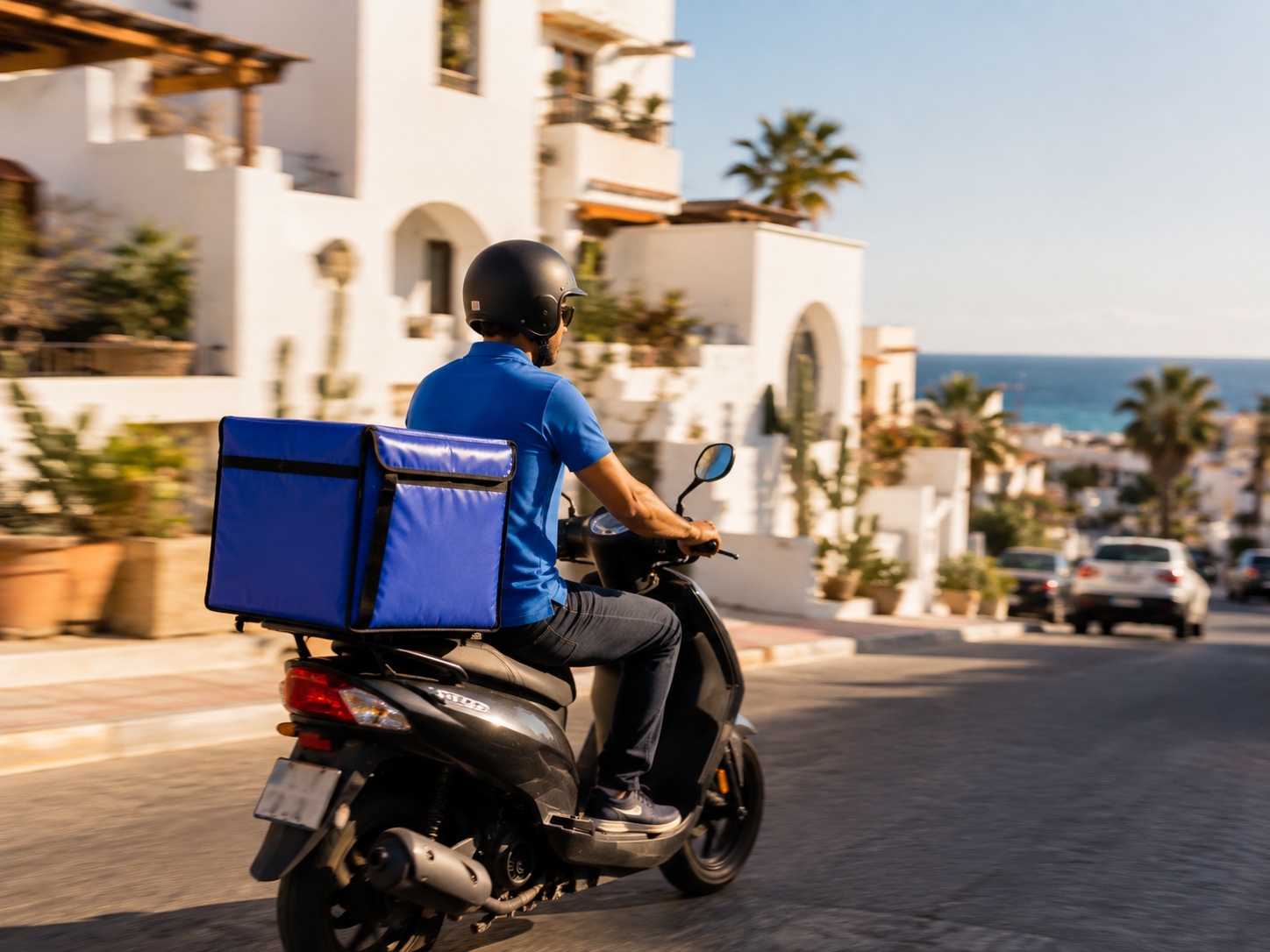 Delivery logistics illustration