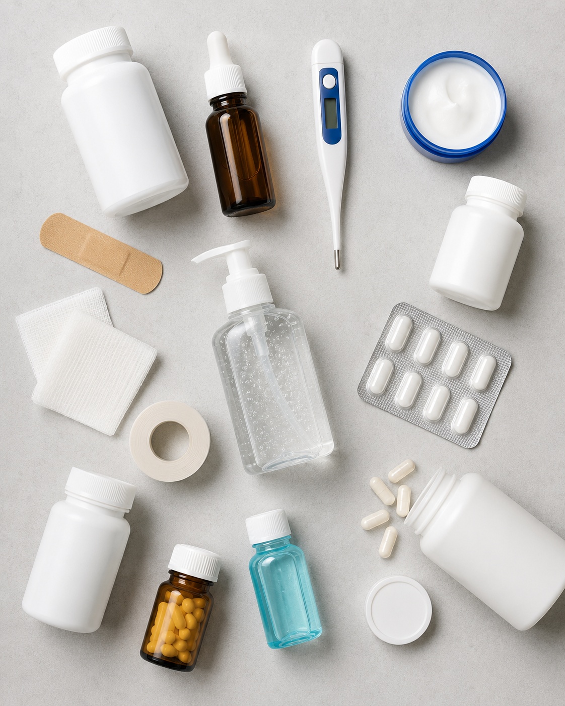 Everyday pharmacy products and wellness supplies